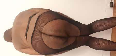Black nounours mûr chubby en lingerie