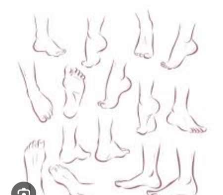 Aux pieds d'une femme