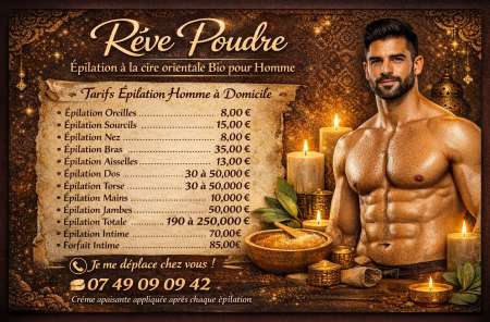 épilation pour homme