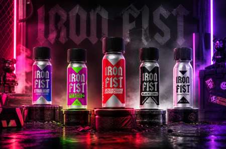 Bouteilles de poppers iron fist quelques reference